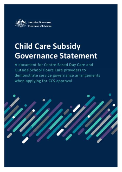 Child Care Subsidy Governance Statement - Centre Based Day Care and ...