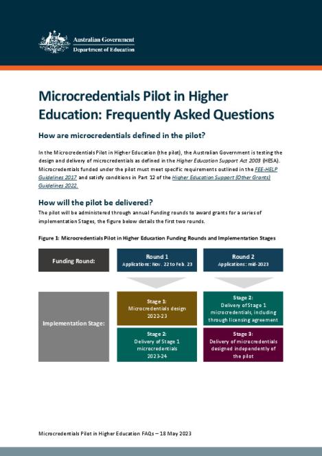 Microcredentials Pilot in Higher Education FAQs.pdf