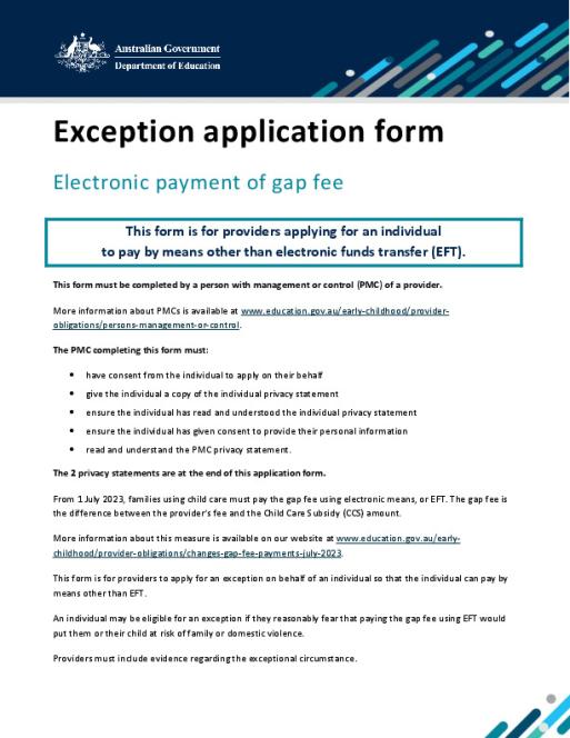 EFT Gap Fee Payment Exception - Offline application form – Individual.pdf