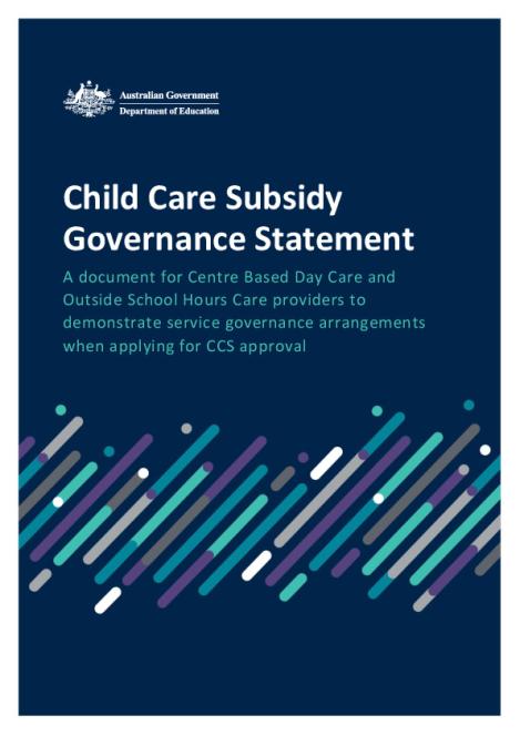 Child Care Subsidy Governance Statement – Centre Based Day Care and ...