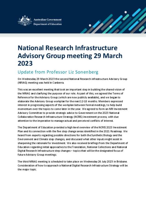 National Research Infrastructure Advisory Group meeting 29 March 2023.pdf