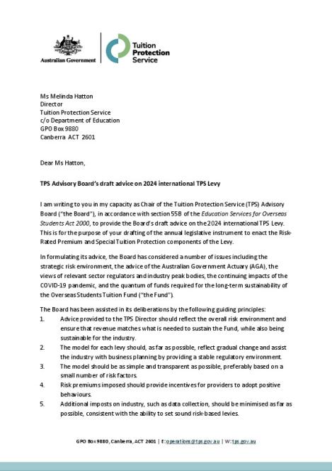 Draft Board Advice to TPS Director on 2024 International TPS Levy.pdf