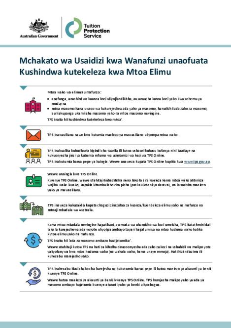 Swahili - TPS Student Support Process following an Education Provider Default.pdf