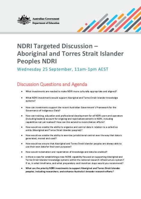 NDRI Targeted Discussion_Aboriginal and Torres Strait Islander Peoples NDRI.pdf