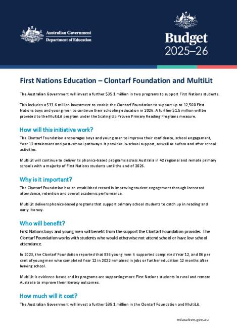 25-26 Federal Budget Factsheet - Clontarf Multilit.pdf