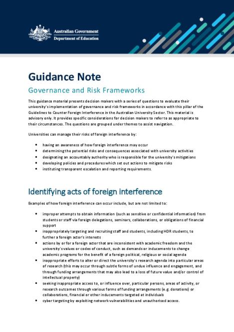 Guidance note - Governance and risk frameworks.pdf