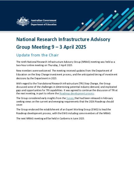 NRIAG - April 2025 - Chair Update.pdf