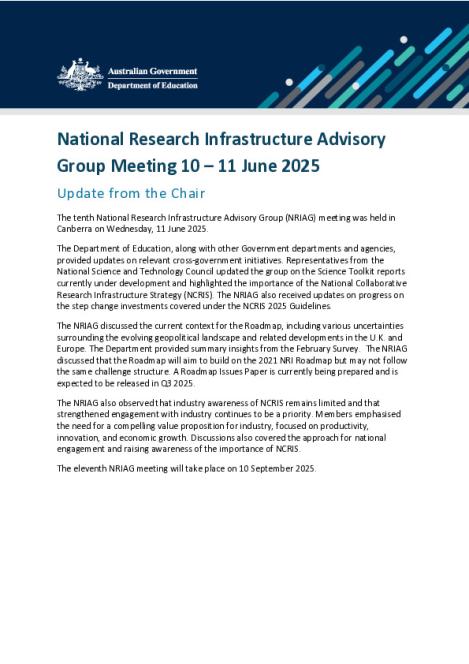 NRIAG June 2025 - Chair Update 11 June 2025.pdf