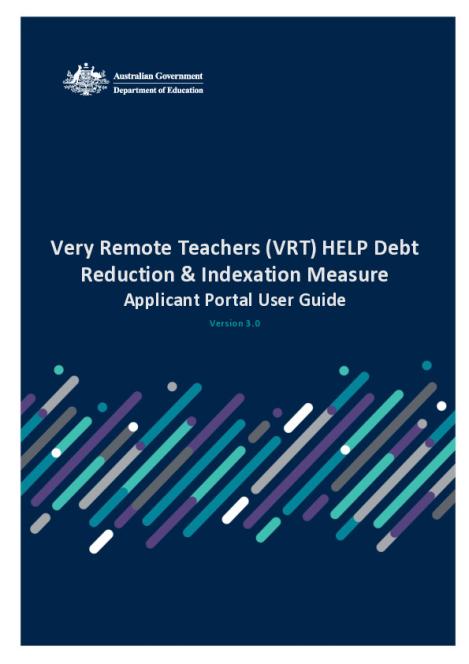 User Guide for Very Remote Teachers Applicant Portal.pdf