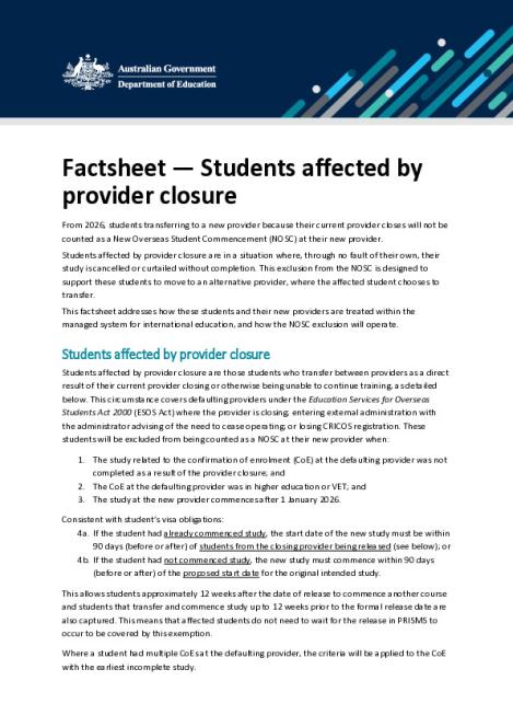 Factsheet - Provider Closure.pdf