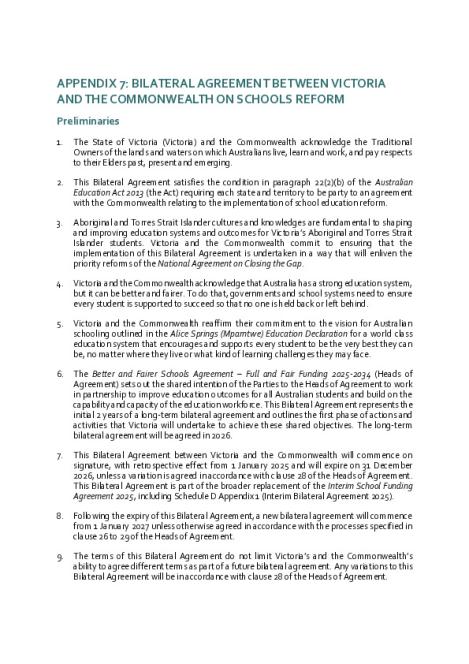 Vic Bilateral - Better and Fairer Schools Agreement Full and Fair Funding 2025-2034.pdf