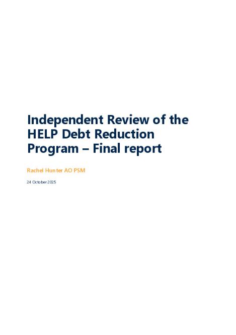 Independent Review of HELP Debt Reduction Program - For Publication.pdf