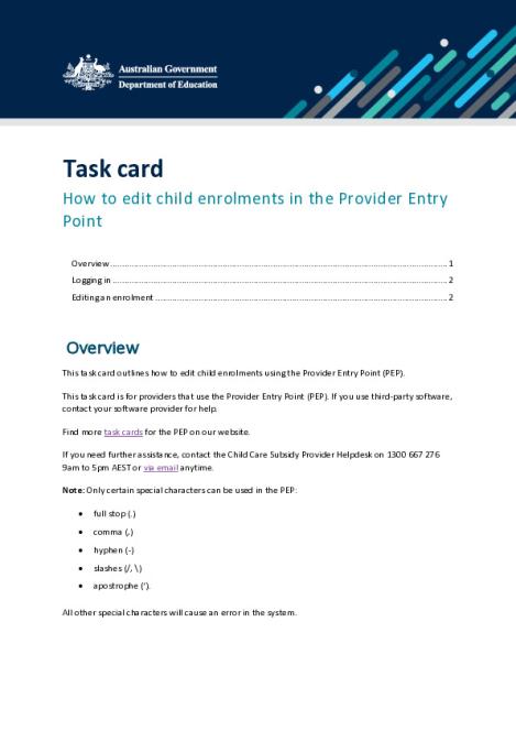 How to edit enrolments in the Provider Entry Point.pdf