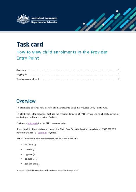 How to view enrolments in the Provider Entry Point.pdf