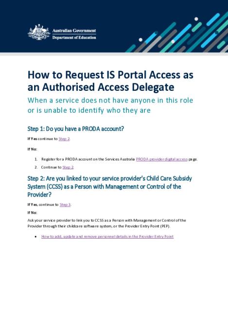 How to Request IS Portal Access as an Authorised Access Delegate.pdf