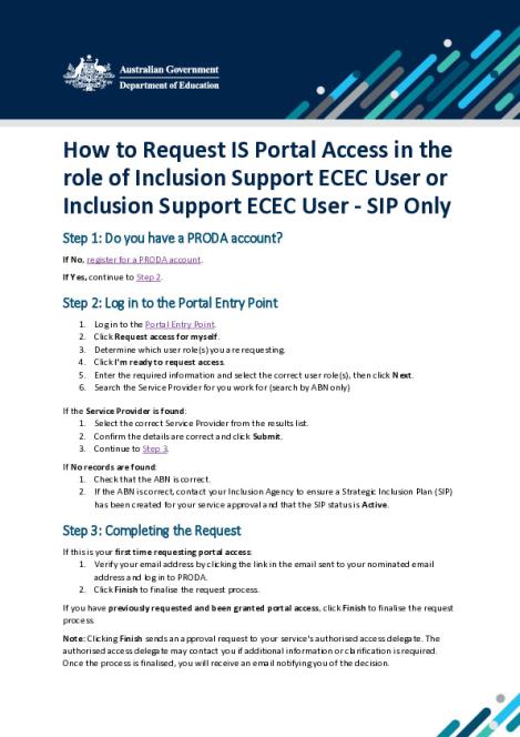 How to Request IS Portal Access in the role of Inclusion Support ECEC user or ECEC Sip only user_ACC.pdf
