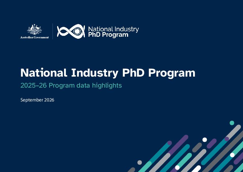 National Industry PhD Program 2025-26 Program Data Highlights Report.pdf