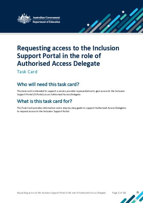 Requesting Access in the role of Authorised Access Delegate - Task card_ACC.pdf