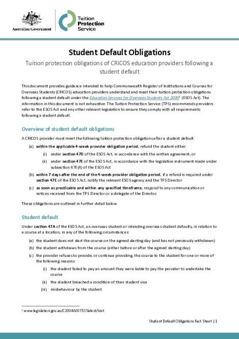 Student Default Obligations Fact Sheet.pdf