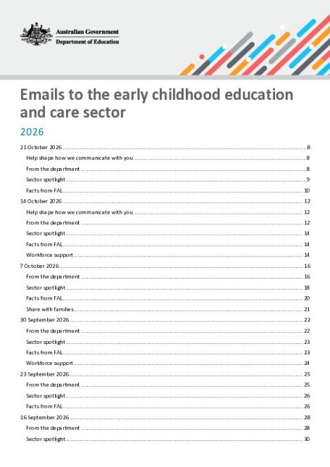 2026 Emails to the early childhood education and care sector updated 21 October 2026.pdf